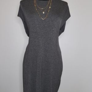 Forever 21 Grey Knee Length Dress- 1X